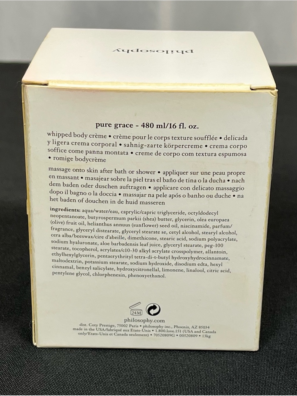 Philosophy Pure Grace Whipped Body Crème 16 oz - Picture 3 of 4